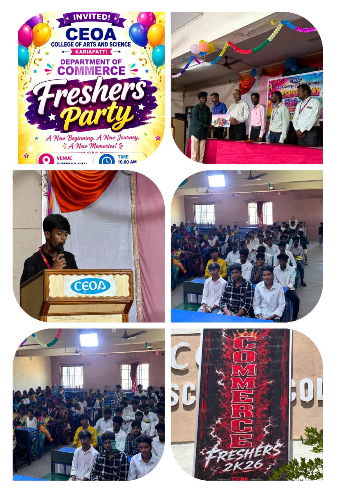Freshers Day Celebration Department of Commerce